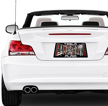 Amazon.co.jp: ナンバープレートとフレーム テスラフロントナンバー