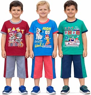 Kids Clothing Set T-Shirt & 3/4 Shorts Combo | Soft Breathable Cotton | Round Neck Short Sleeve | Printed | Pocket Shorts... Price In India