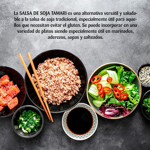 Miniatura 5 de Ecosana Salsa De Soja Tamari Certificado Bio By Drasanvi - A Partir De Habas De Soja De Cultivo Ecológico - Vegano - Sin Gluten - 250ml