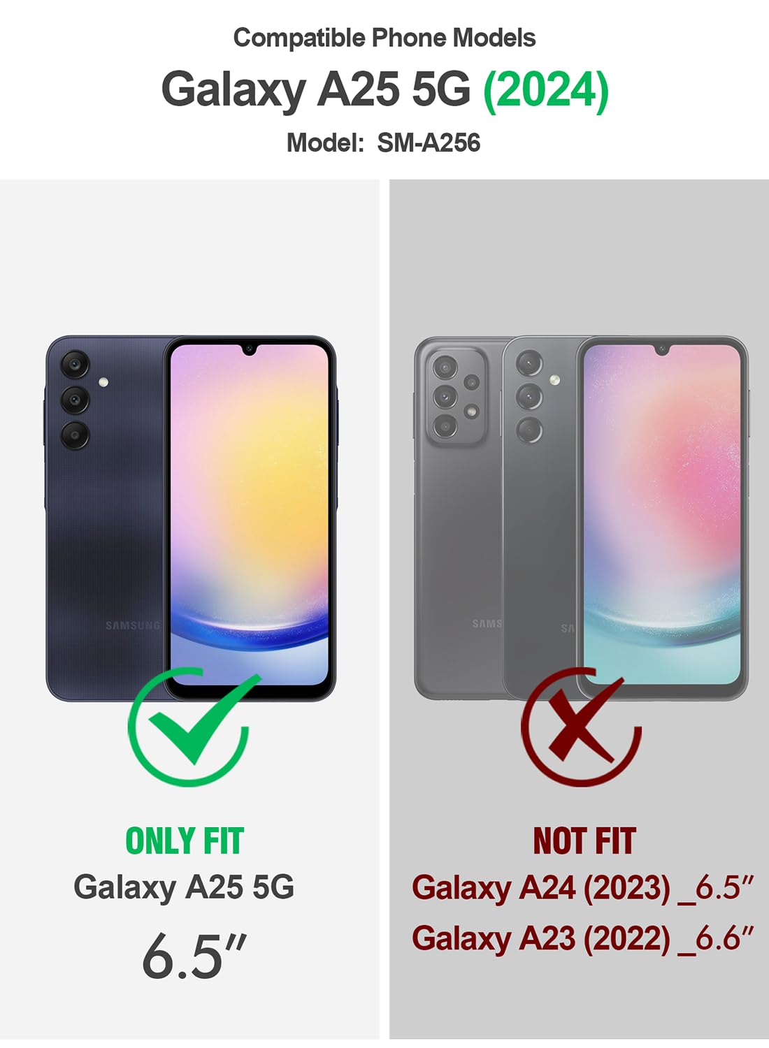 Poetic Revolution Case for Samsung Galaxy A25 5G,[Slide Camera Cover],[20FT  Mil-Grade Drop Tested], Full-Body Military Grade Rugged Shockproof Cover ...