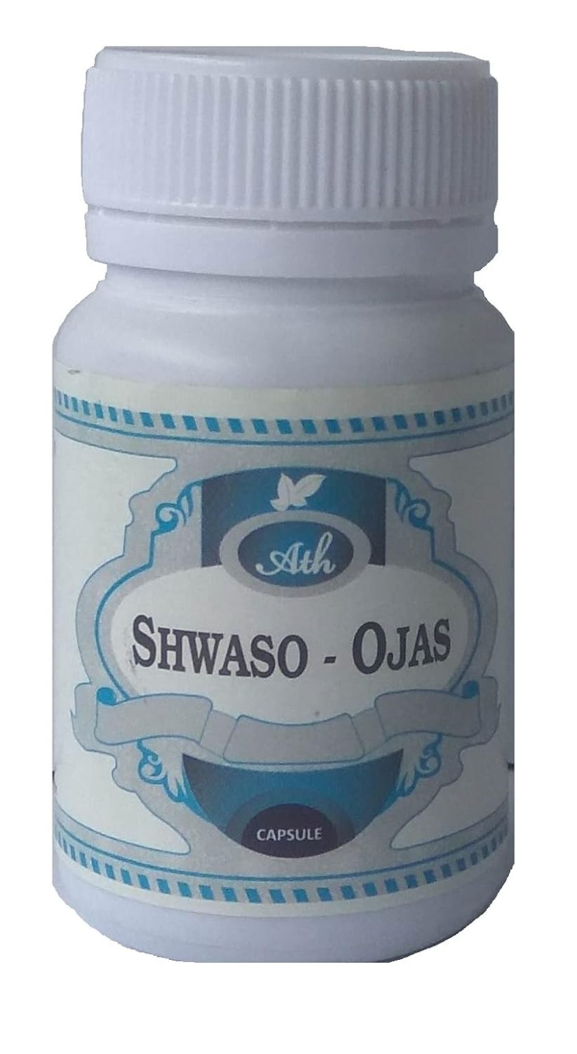 Buy Ath Ayurdhamah Shwaso Ojas Capsules for Respiratory Issues 1