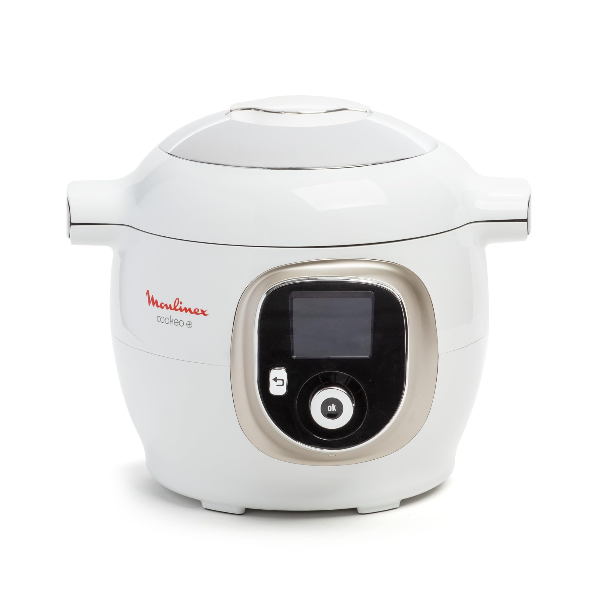 Moulinex, Cookeo - Multicooker inteligente 6L, 150 recetas integradas, cocción sin vigilancia, pantalla intuitiva, guía de cocción, aplicación MyMoulinex, 1600 W, blanco, 15 años reparabilidad