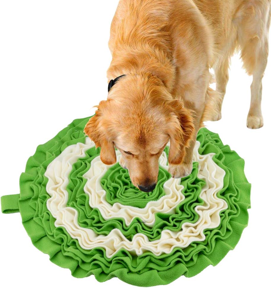 Routesun Snuffle Mat for Dogs, Non-Slip and Portable Pet Feeding Mat Small Dog Interactive Pet Puzzle Toys Encourages Cat and Large Dog…