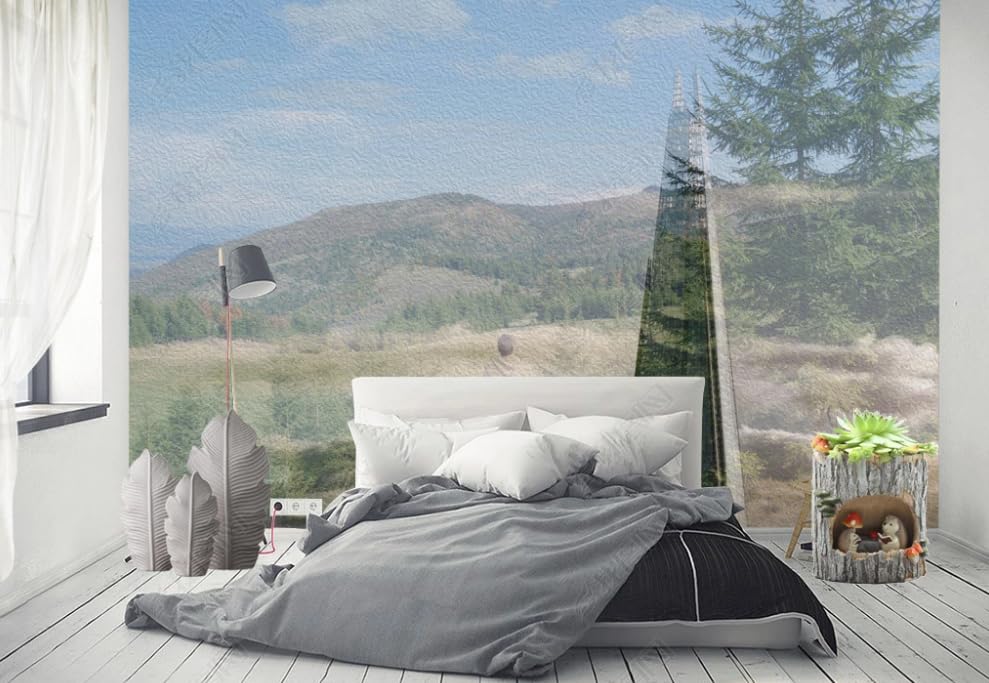 Papier peint intissé forêt grand format décor mural premium 250cm pour salon - 3
