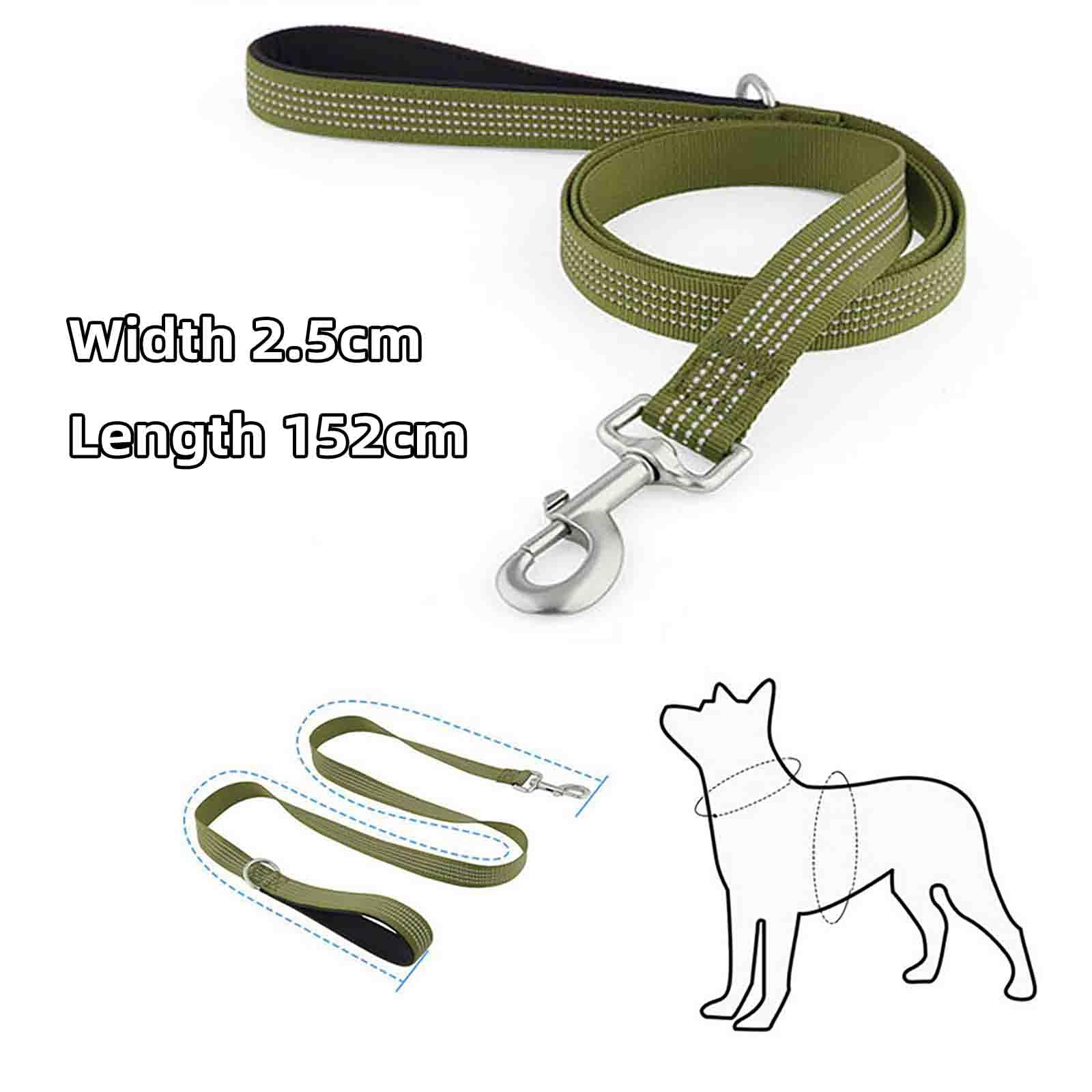 Correa Perro Larga Adiestramiento Correa para Perros Cordón (Pink,152x2.5CM)