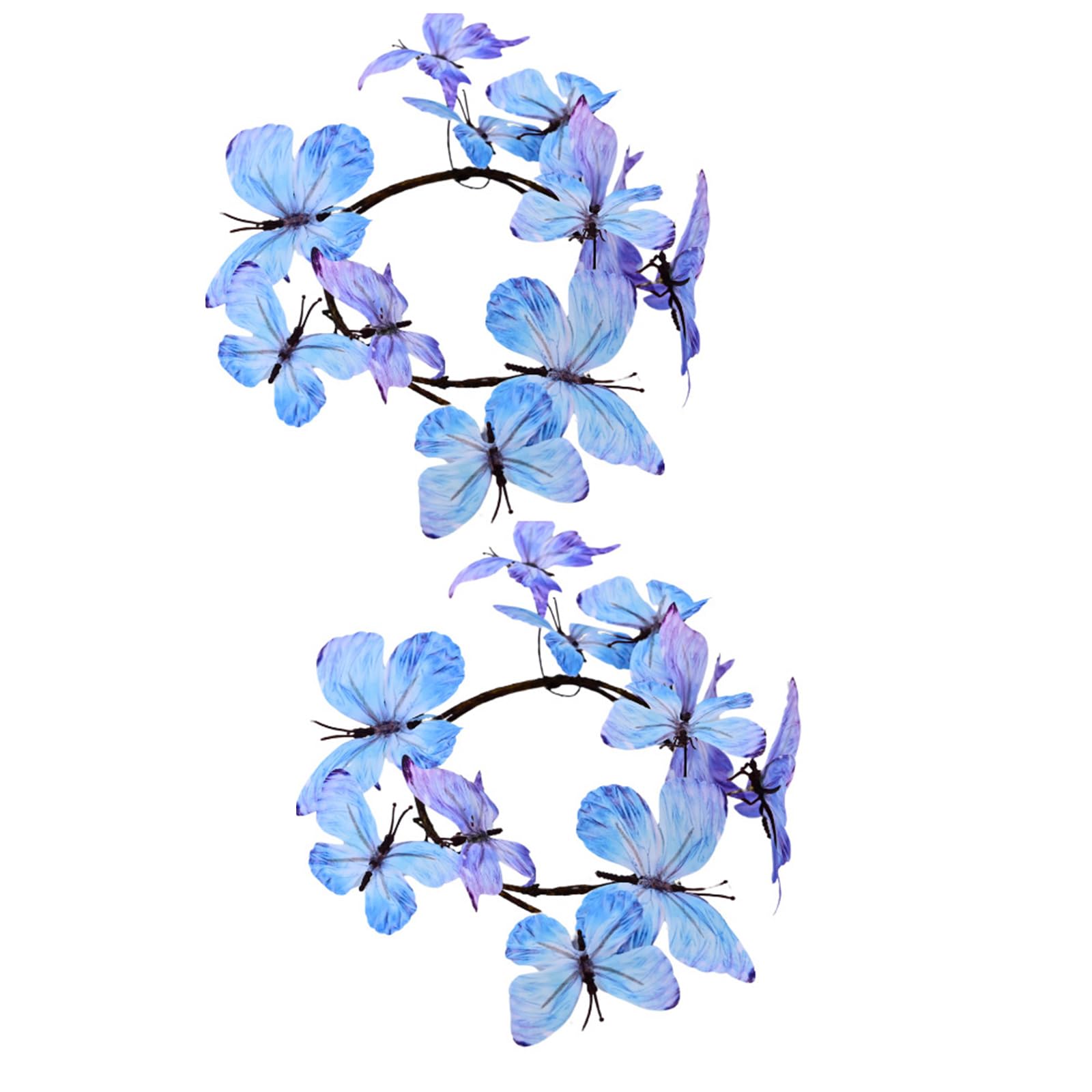 carotoe Gradients Butterfly Silk Flower Bouquet Textured Branch for Table Top Centerpieces or Party Decoration Realistic Butterfly Decoration