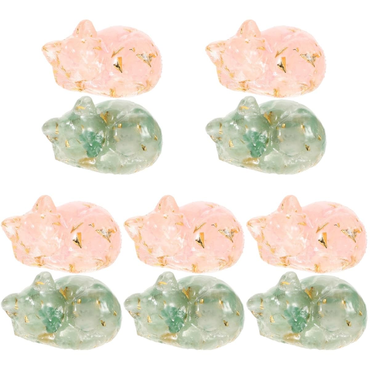 Ornements en cristal mini figurines de chat | Idée cadeau idéale et symbolique