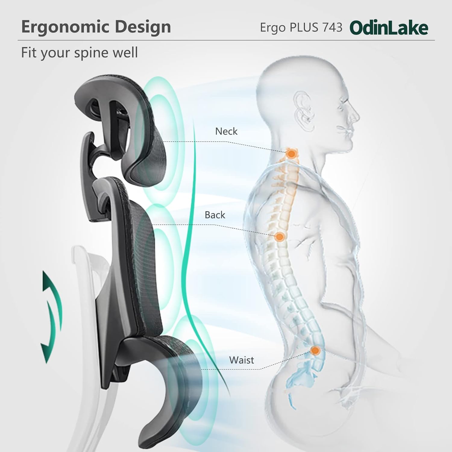 Odinlake Chair with Lumbar Support and Adjustable Arms
For Room: Office, Study Room Odinlake Chair with Lumbar Support and Adjustable Arms
For Room: Office, Study Room