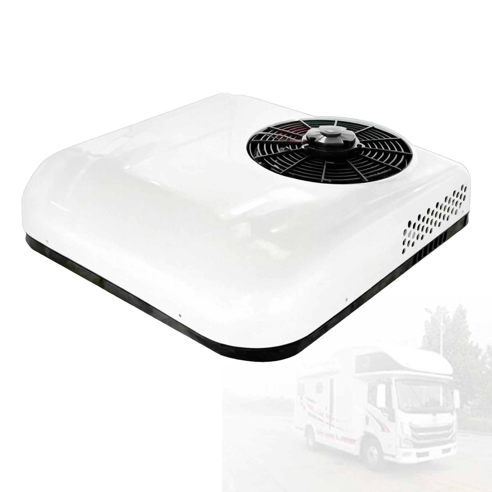 Dzkzen Multicolor Rv Air Conditioner 12V/24V, Slim Fit Rv Rooftop Ac Unit, Low Power Quiet Camper A/C Unit, For Van Truck Trailer Motorhome Camper 24V
