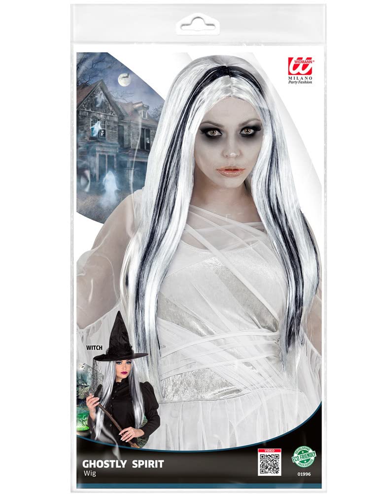 Widmann 01996 - Wig Ghost, in Bag, Ghost, Theme Party, Halloween - Image 2