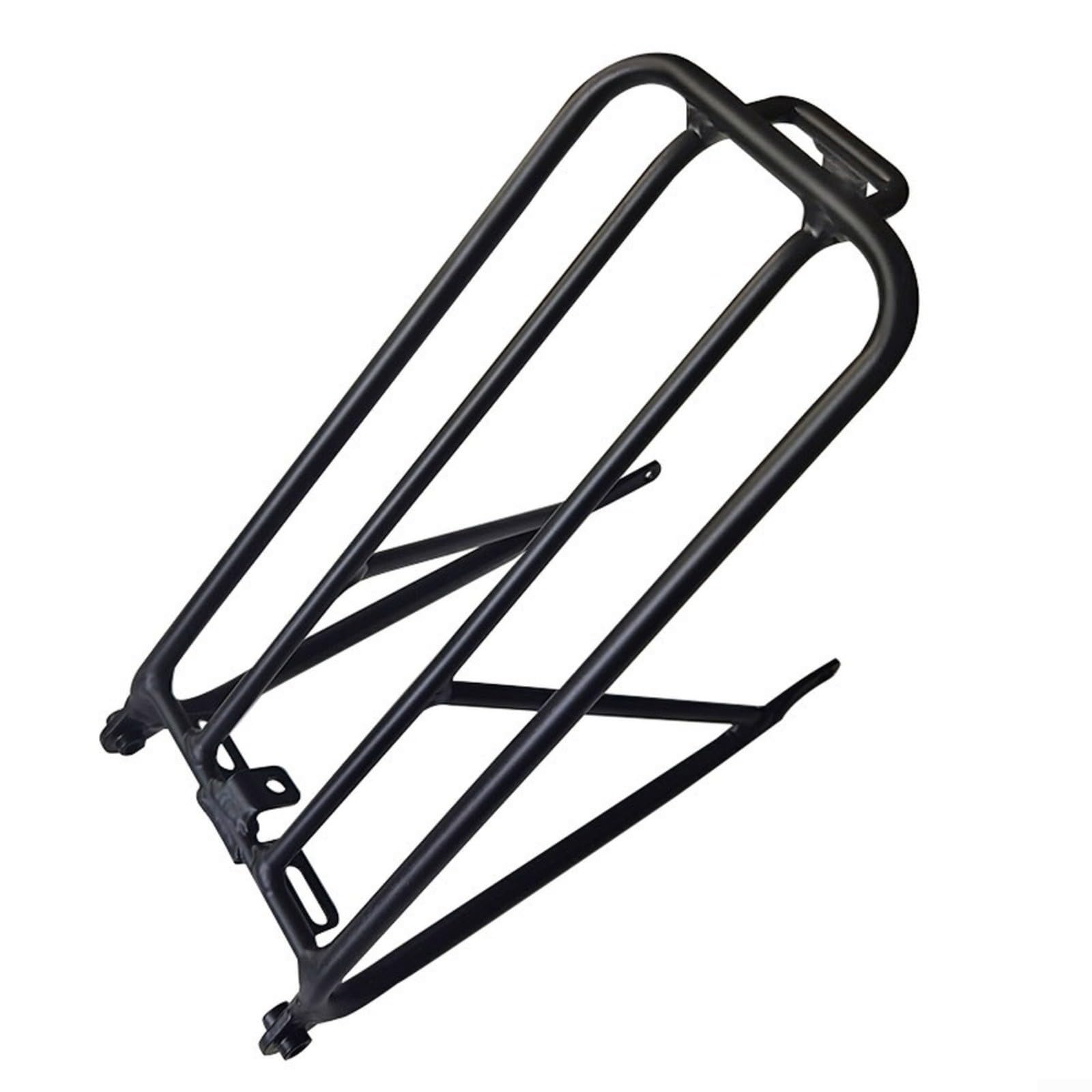 Fahrradträger aus Aluminiumlegierung, zusammenklappbar, mit einfachen Rädern, für Brompton-Reifen, Gepäckträger für Gepäckrahmen, leicht, stabil