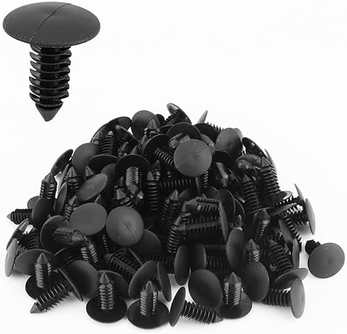 Yosoo Universal Car 0.295 in agujero plástico puerta remache sujetador push clip negro 100pcs