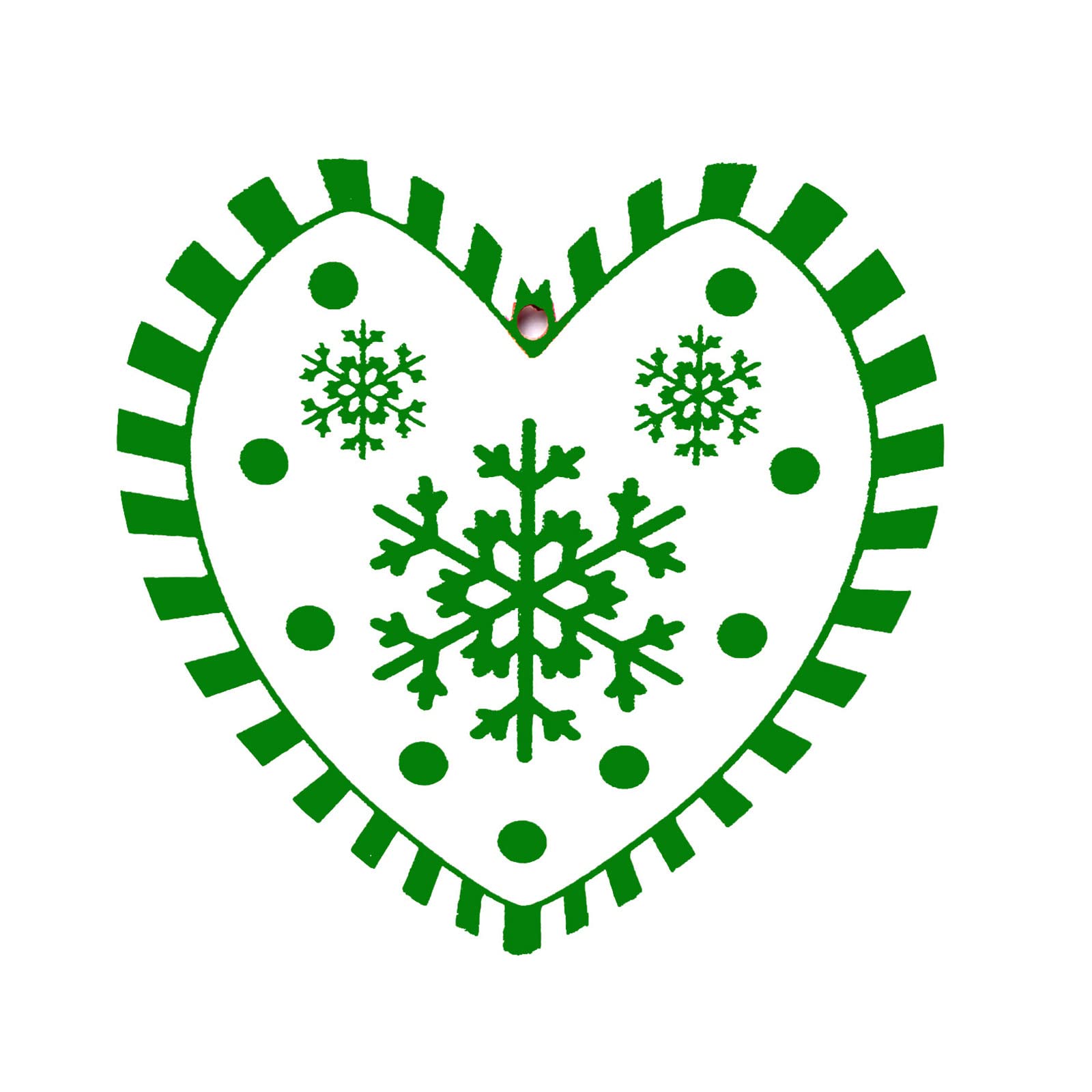 Upgraded Cute Snowflake Ornaments Metal Snow Flakes Ornaments Heart-shaped Snowflake for Winter Christmas Tree 3 Styles for Christmas Tree