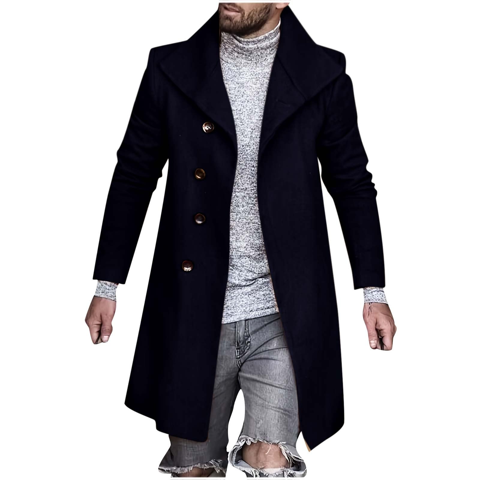 Trench Coat Smart Wool Coat Mens The Trench Coat Wool Blend Coat