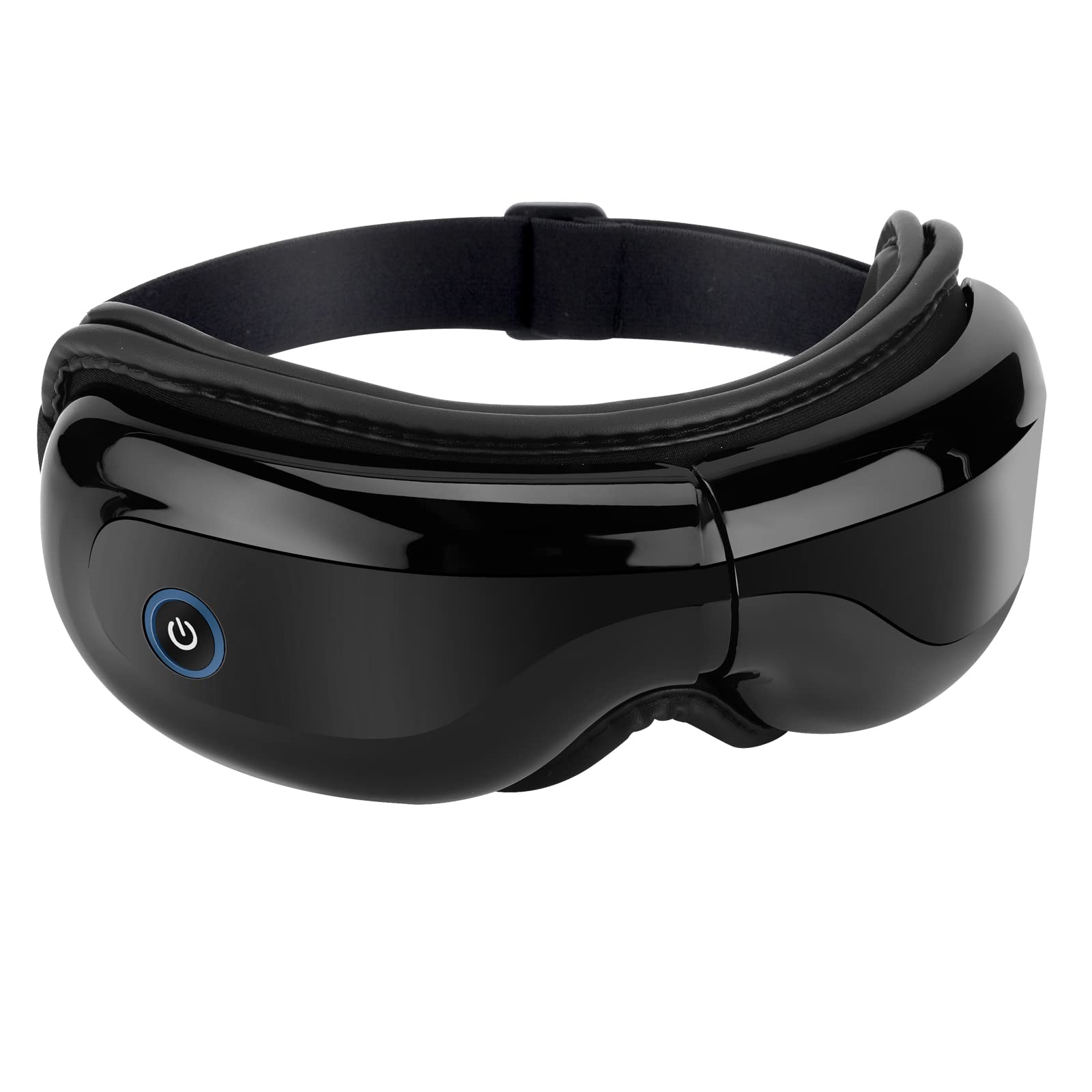 ALASKA BEAR Multi-Functional Eye Massager with Heat, Air Pressure Massage, Hot Compress, Built-in Music, Massager for Eye Fatigue, Dry Eyes and Dark Circles (Black i)