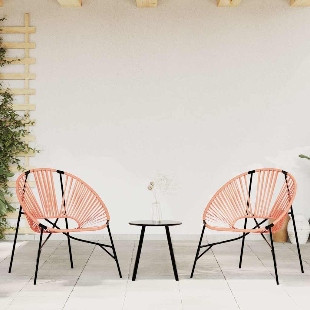 Générique Sedia Uovo da Giardino Nero e Arancione in Resina Intrecciata Poly Rattan con Telaio Acciaio, Poltrona Esterna Confortevole con Schienale e Braccioli