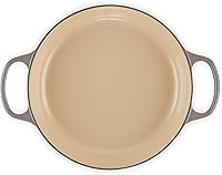 Vista 158 de Le Creuset Signature Cacerola de hierro fundido esmaltado, 3.5 cuartos de galón, color naranja (Flame)