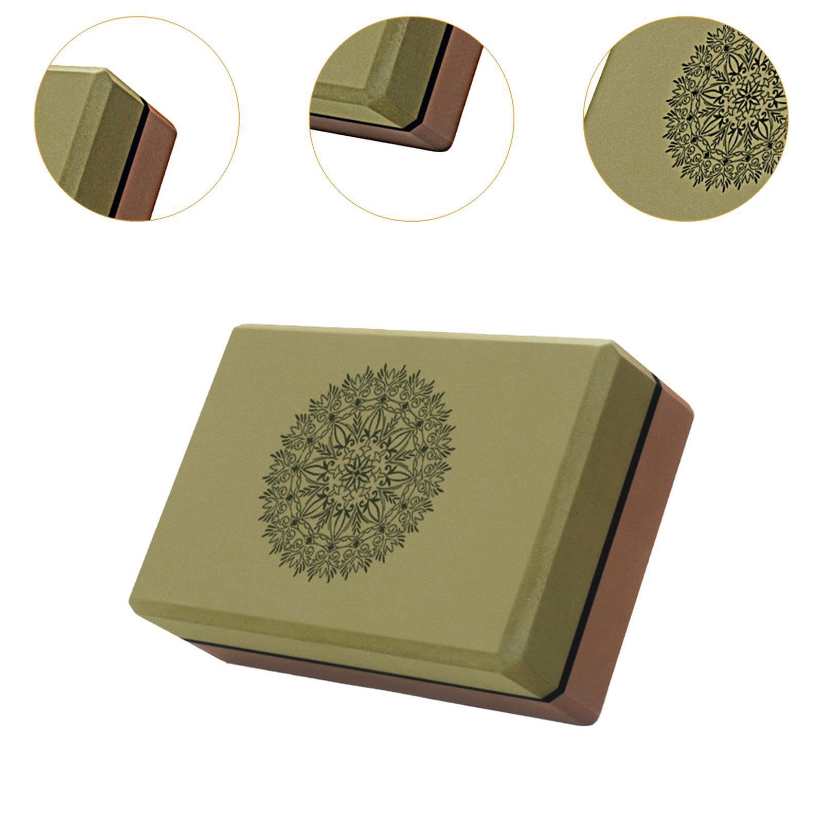 Set di 2 Blocchi Yoga,bicolore mattoncini Yoga in schiuma EVA,leggeri e resistenti,antiscivolo,per Pilates,stretching,meditazione e riabilitazione,Facili da pulire,adatti a principianti e avanzati