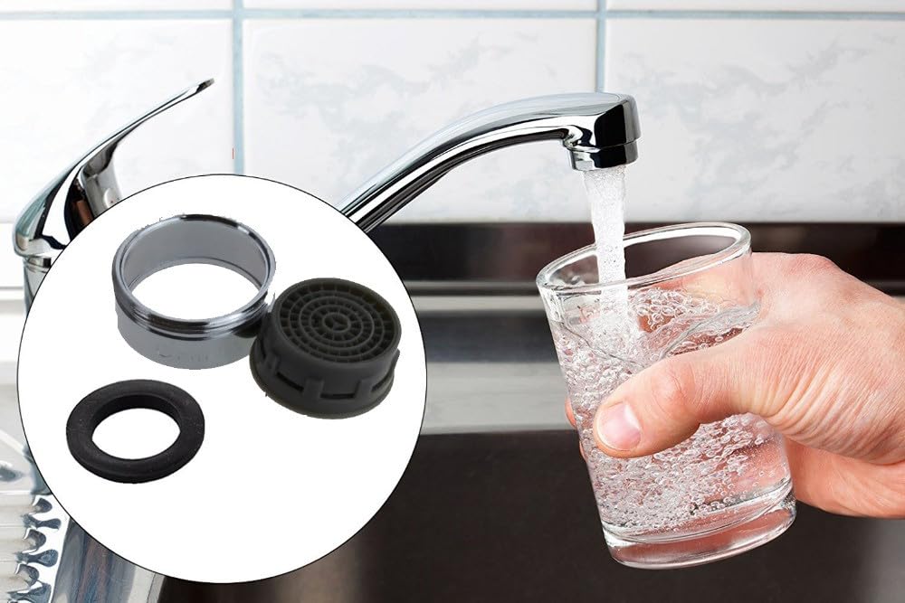 Aeratore per il risparmio idrico, gorgogliatore per rubinetto da cucina, filtro per lavabo, denti esterni da 24 mm, 20 pezzi