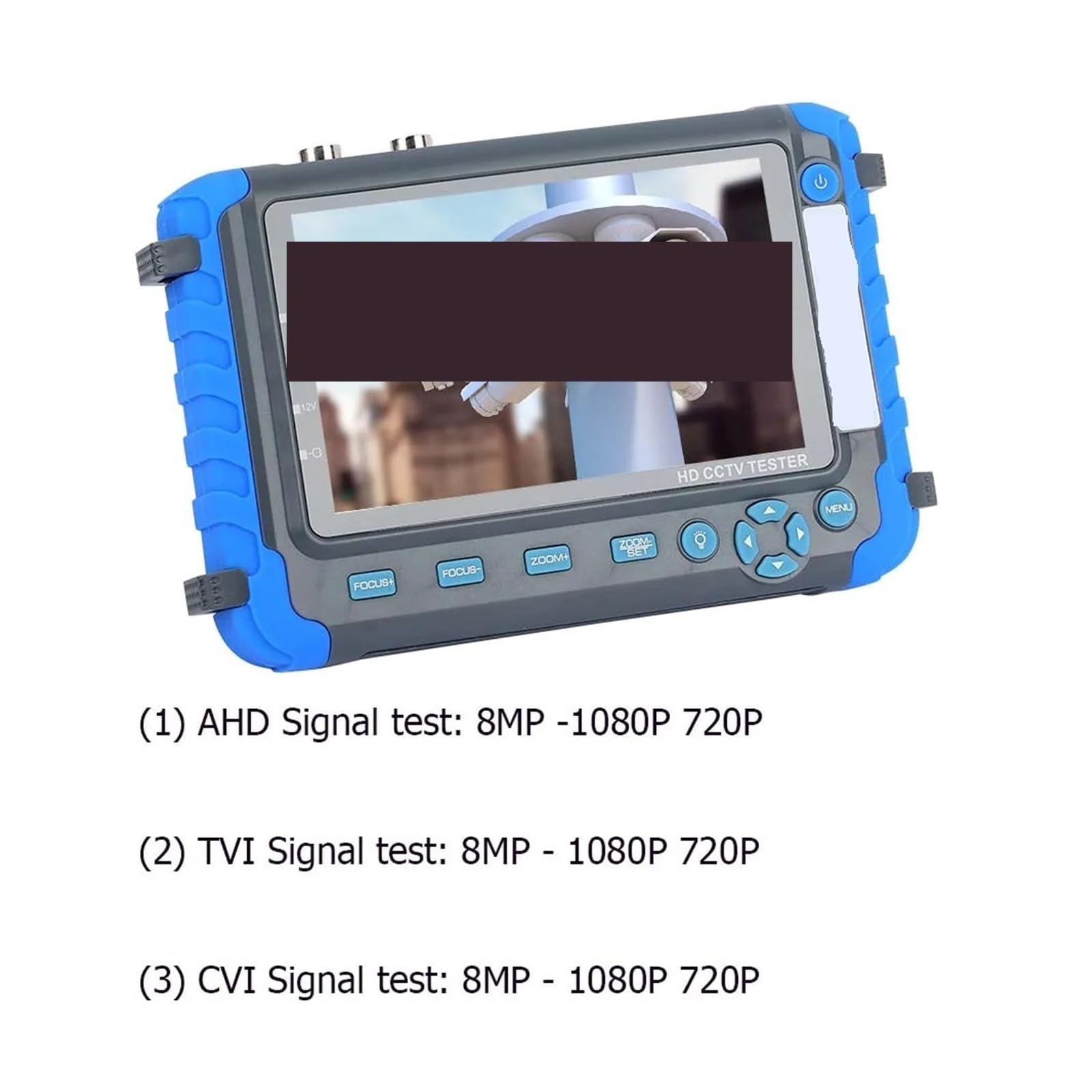 Monitor testowy CCTV, Tester Telewizji Przemysłowej 8MP 4K Tester Kamery Bezpieczeństwa 5 Cal Monitor TFT LCD Dla 4 W 1 TVI AHD CVI Analogowy Tester Kamery Bezpieczeństwa Wideo
