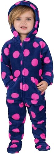 Miniatura 3 de Footed Pajamas Candy Cane Lane Infant Hoodie Chenille Onesie