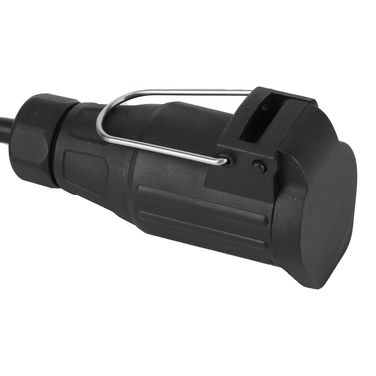 Aramox Adattatore Convertitore per Rimorchio, 4 Pin Americano a 13 Pin EU con Separazione Luci Freno e Posteriori, Connettore Portatile in Plastica per Cablaggio Trailer (UTE4213)