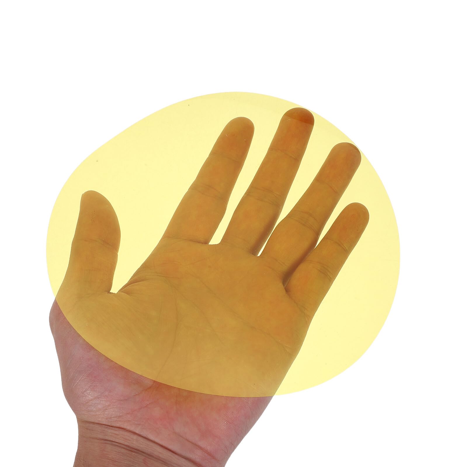 Uonlytech Películas Autoadhesivas para Lámparas 15 CM Filtros Cálidos de Luz Amarilla 5 Unidades Láminas Decorativas de Plástico para Iluminación Ambiental Fiestas y Decoración Navideña