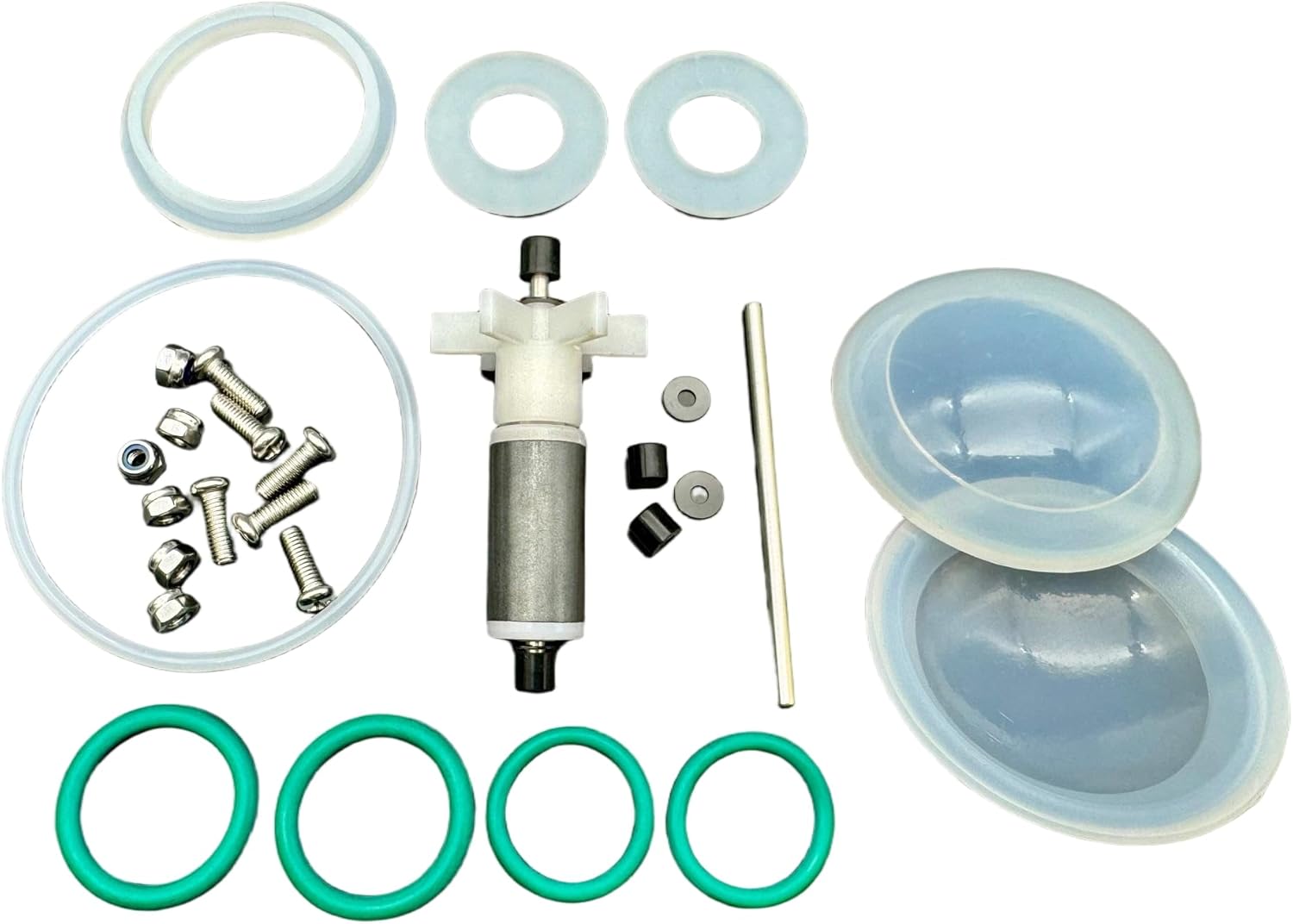 Replace Lay-Z-Spa Coleman Water Pump Seal Rebuild Kit Full Set P4071 58113 with Impeller and Blower Non-Return Check Valve Seals1A2B/C O-Ring Gasket hot tub Repair kit Fix E02 Error