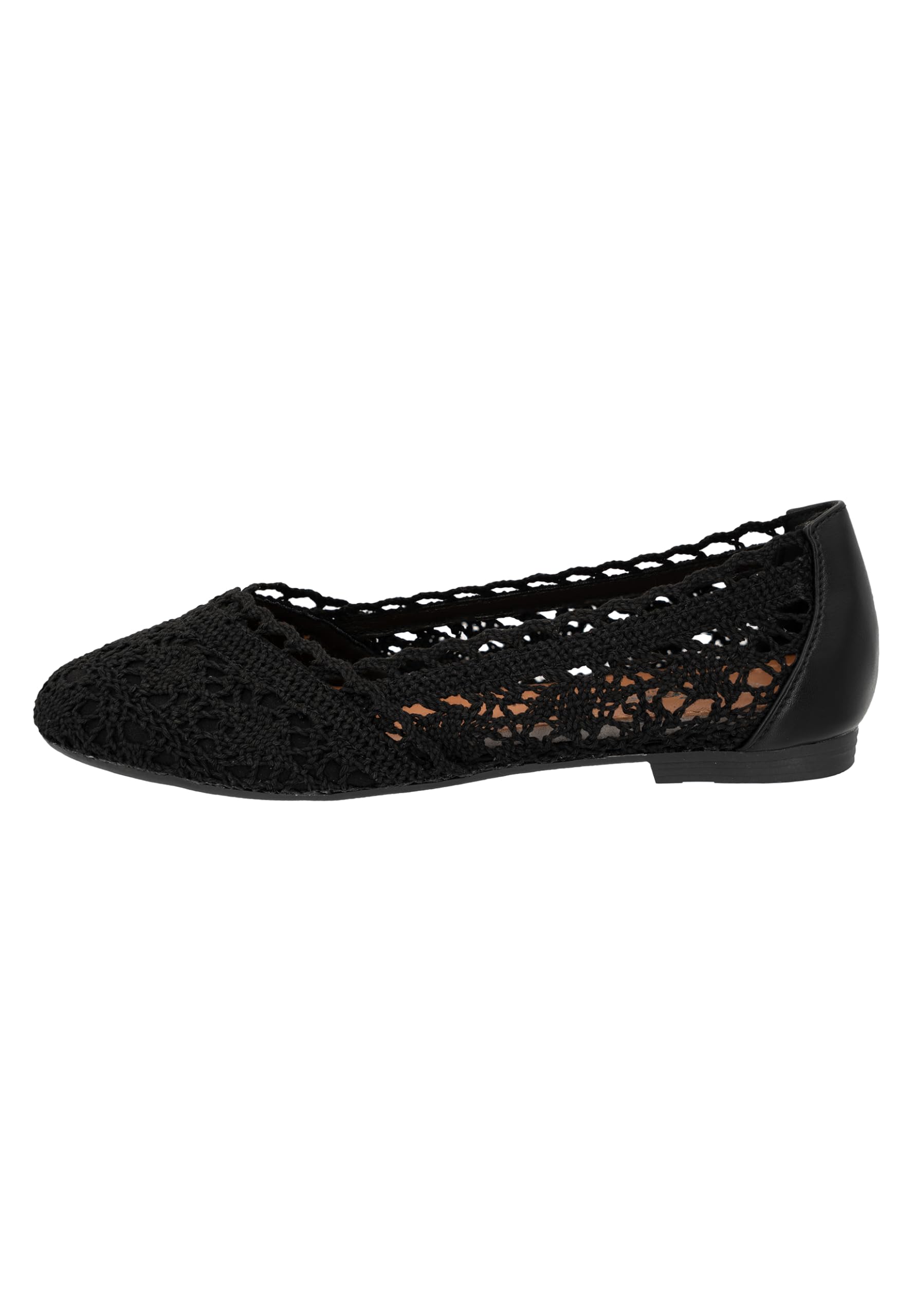 Elara Donna Ballerine Comode Slip-On Pizzo Chunkyrayan