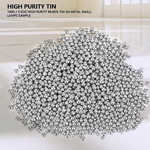 Tin Shot 100g / 3.5oz Hoge Zuiverheid 99,95% Sn Tin Metal Lumps Small Tin Sample - Image 3