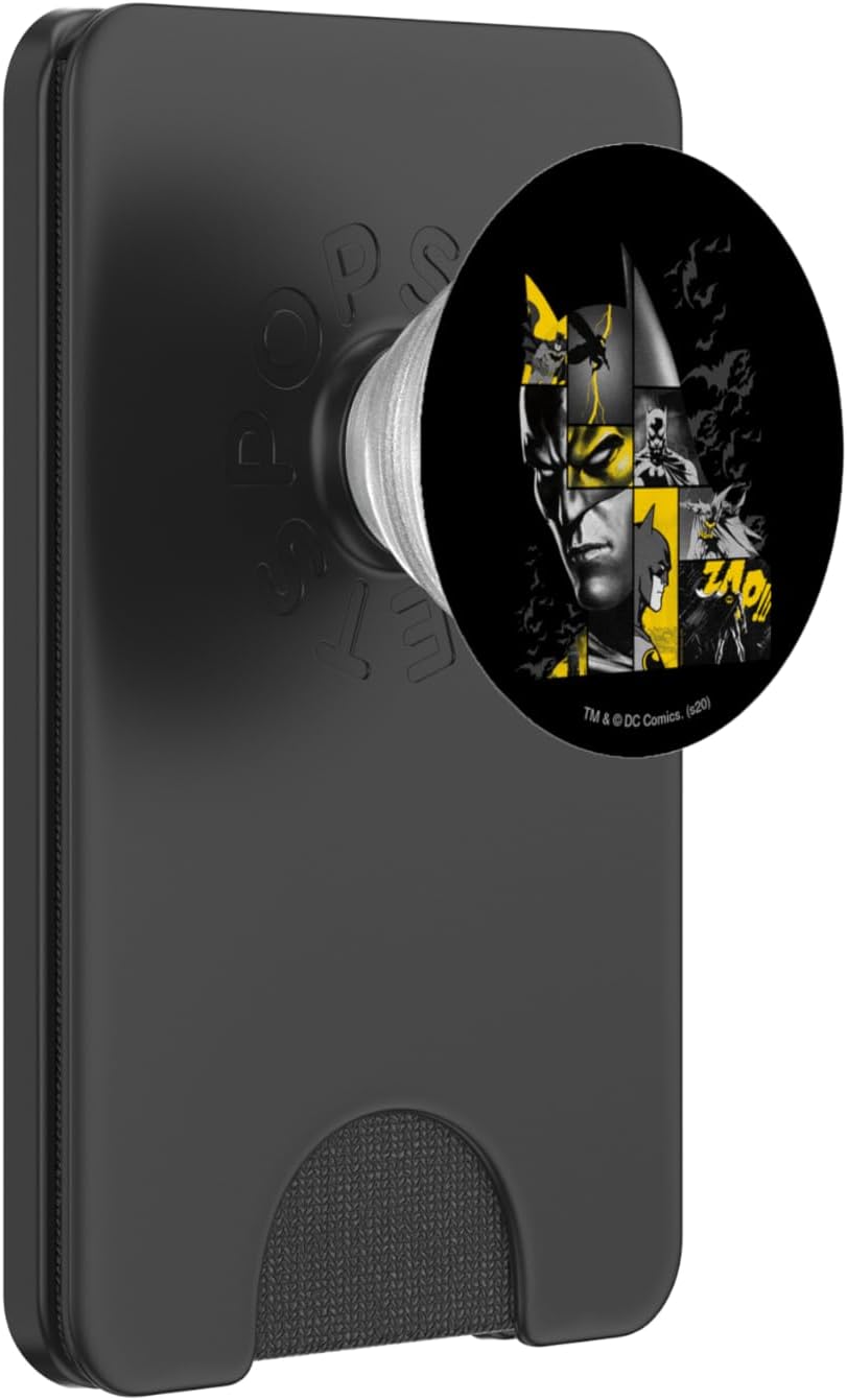 Batman 80 Years Bat Panels Dark PopSockets PopGrip for MagSafe