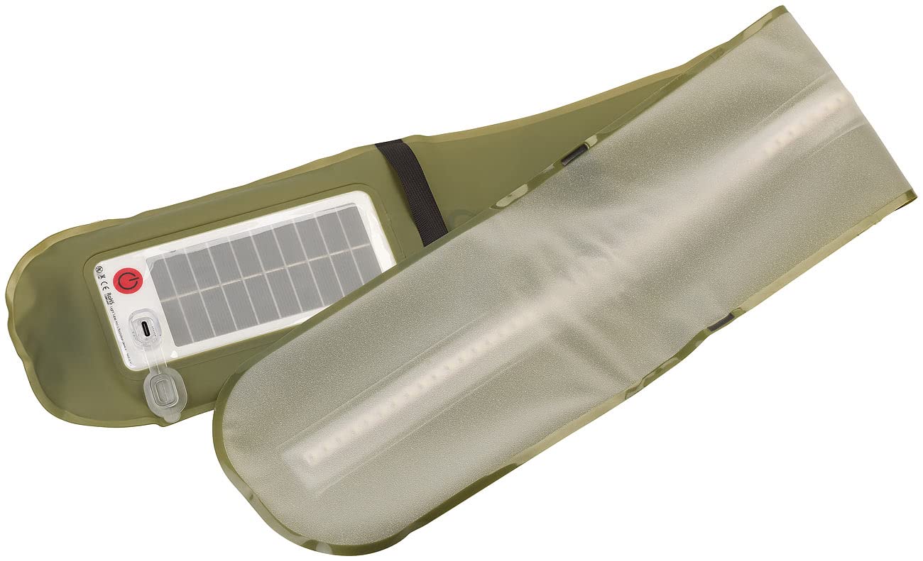 Semptec Urban Survival Technology Camping-Leuchten: 2er-Set Aufblasbare Solar-XL-LED-Campingleuchte, 250lm, tageslichtweiß (LED-Solar-Leuchten Camping, Lichtröhre, Handy)