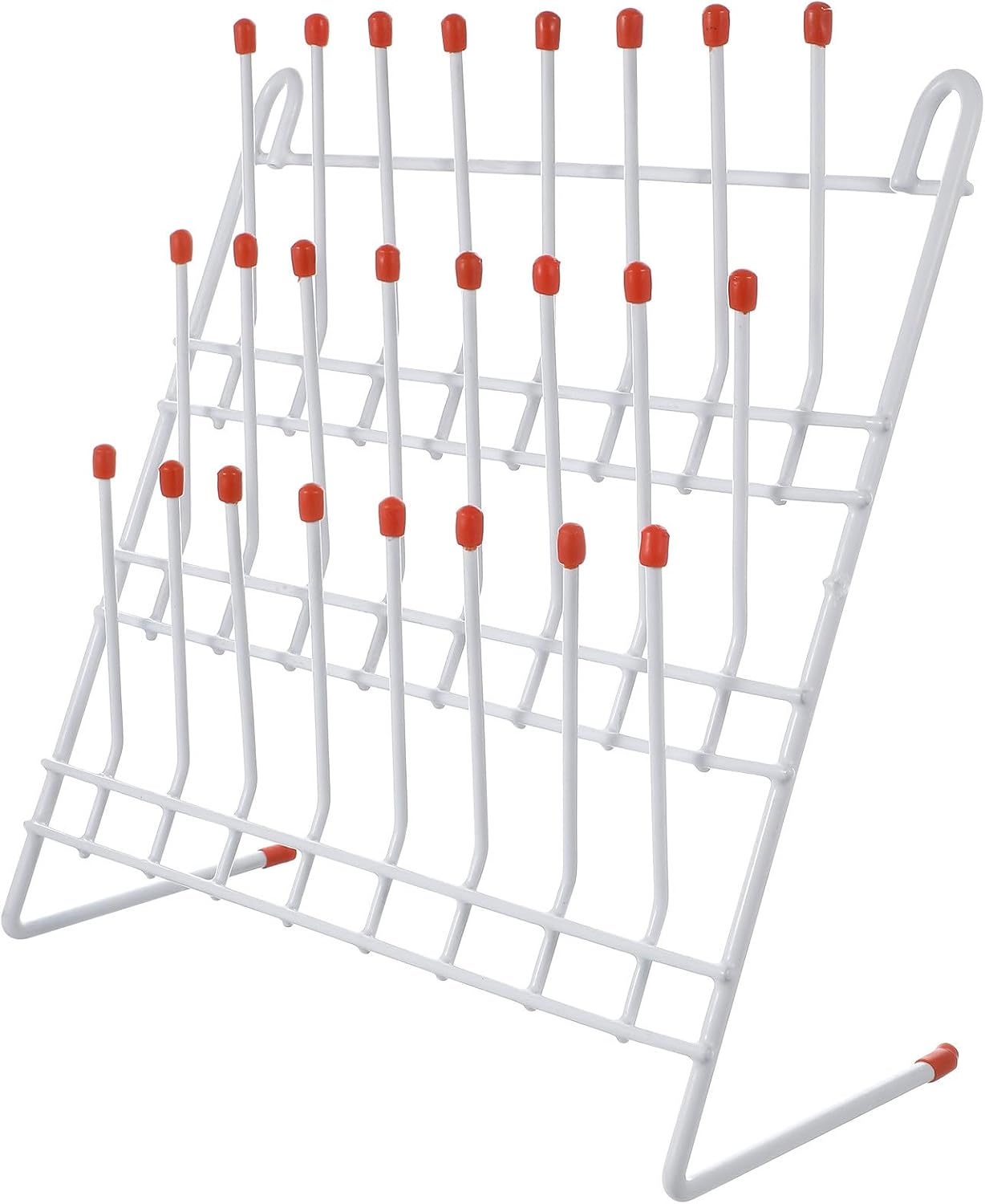 Lab Glassware Drying Rack Metal Test Tube Holder for Laboratory Draining and Organizing Chemistry Lab Equipment Stand with Easy Installation and Efficient Workspace Management