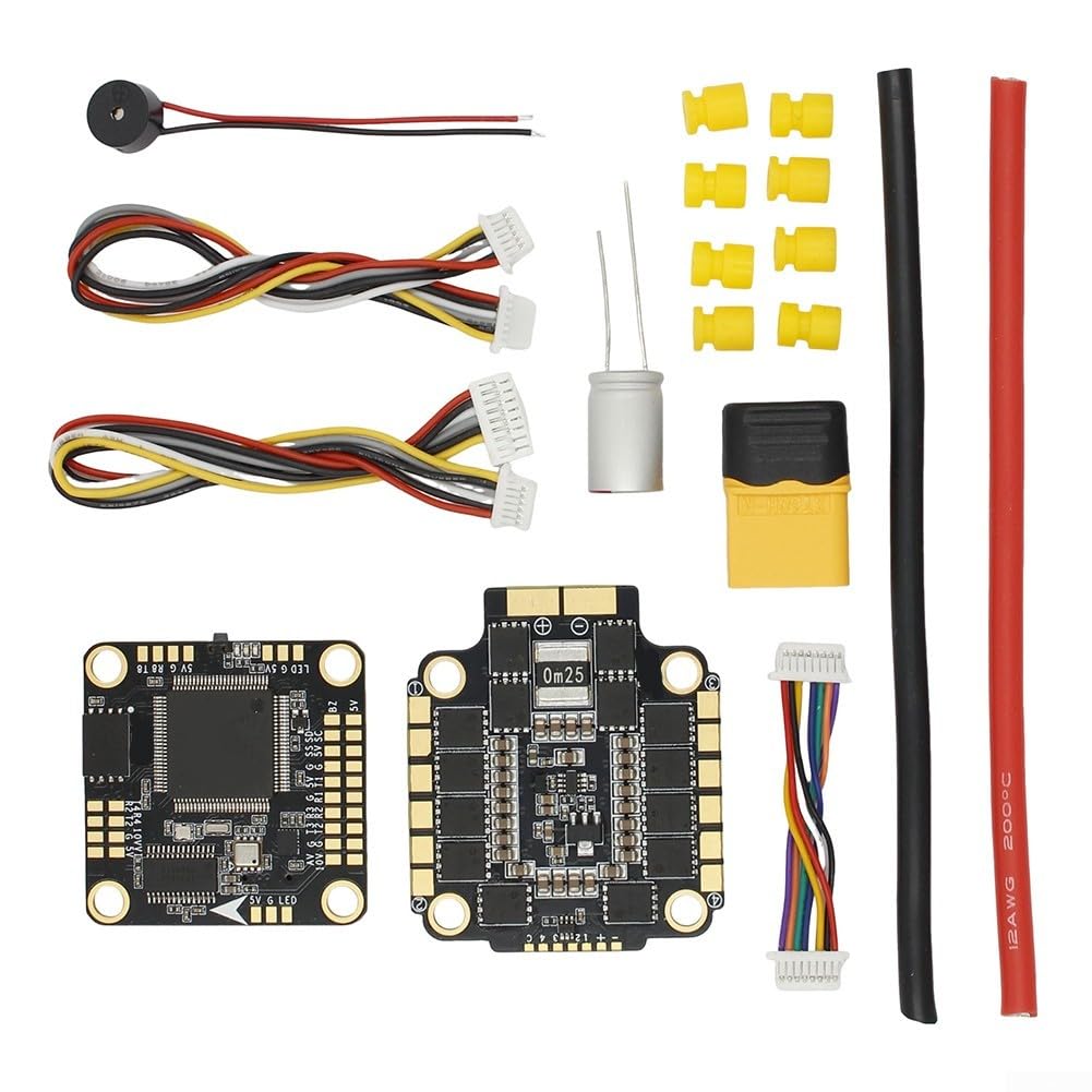 FC435 Flugcontroller Stack STF43562 mit 4-in-1 62A ESC AM32 Firmware für Racing Drones 3-6S für lipo für dji HD OSD Support(STF43562)