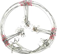 Vista 9 de Fishing Wire Leaders for Bottom Rigs: 10pcs 1/2/3 Arm Saltwater Hi-Low Rig Leaders with Swivels Snap for Trolling Pier Surf Fishing Tackle - Arm