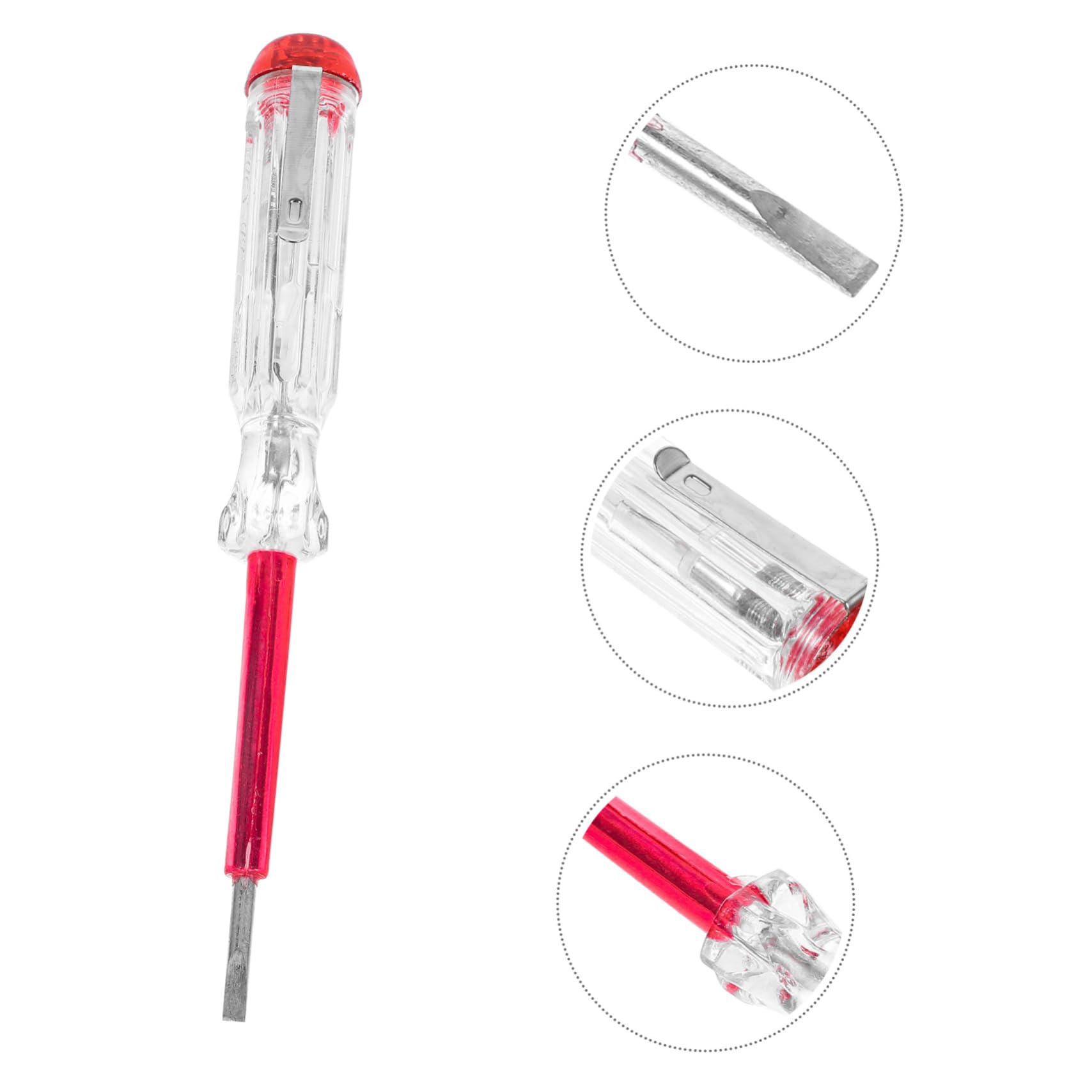 MUCKLILY Voltage Test Pen Pen Clip 10pcs Electric Screwdriver Tester for Home Electrician Use