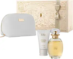 O Boticário Leal de Lily Eau de Parfum, 75 ml, Kit com Creme Hidratante para Mãos, 50 g, e Necessaire