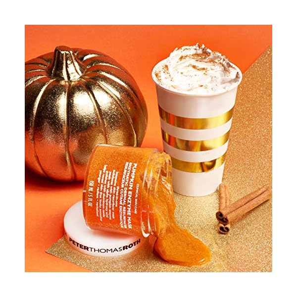 Peter Thomas Roth | Pumpkin Enzyme Mask | Enzymatic Dermal Resurfacer, Exfoliating Pumpkin Facial Mask for Dullness, Fine Lines, Wrinkles and Uneven Skin Tone , 1 count (5 Fl Oz)