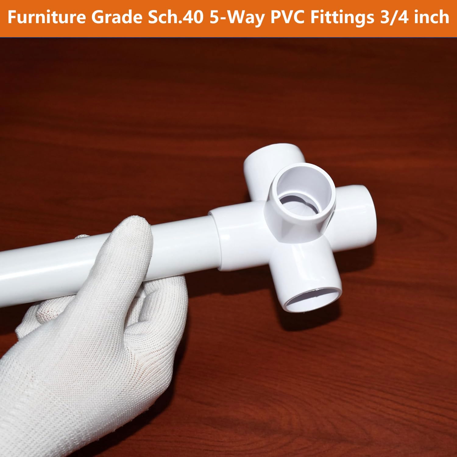 Snapklik.com : letsFix 5 Way PVC Fittings 3/4 Inch (10-Pack), Furniture ...