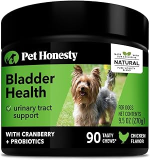 Pet Honesty Bladder Health Cranberry Supplement for Dogs – Kidney Support for Dogs, Dog UTI - Cranberry & D-Mannose to Help Support Dog Urinary Tract Health, Dog Urine & Dog Bladder Support (Chicken)