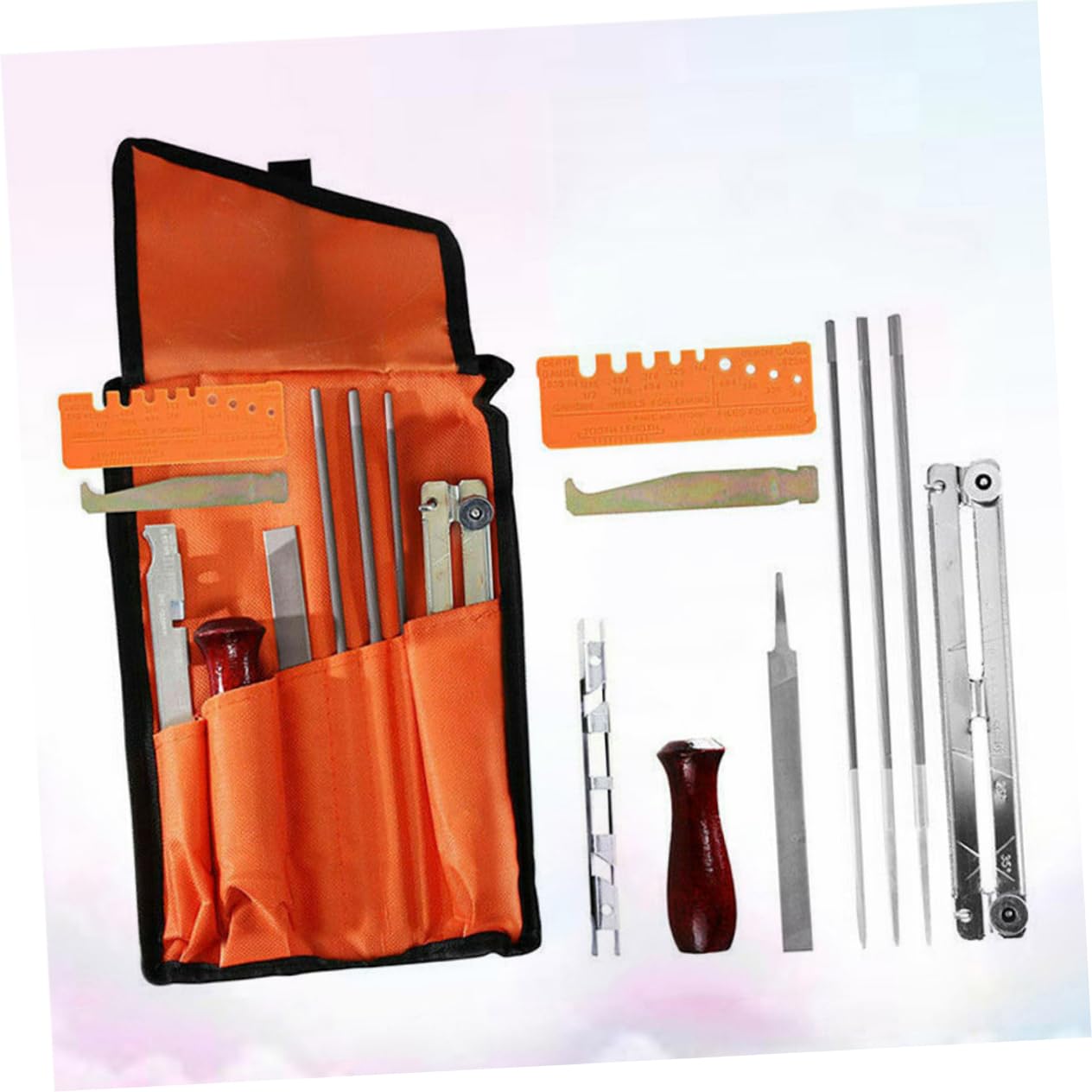 Kit De Limado Para Motosierras 10 Piezas Afilador De Cadena Durable y Resistente