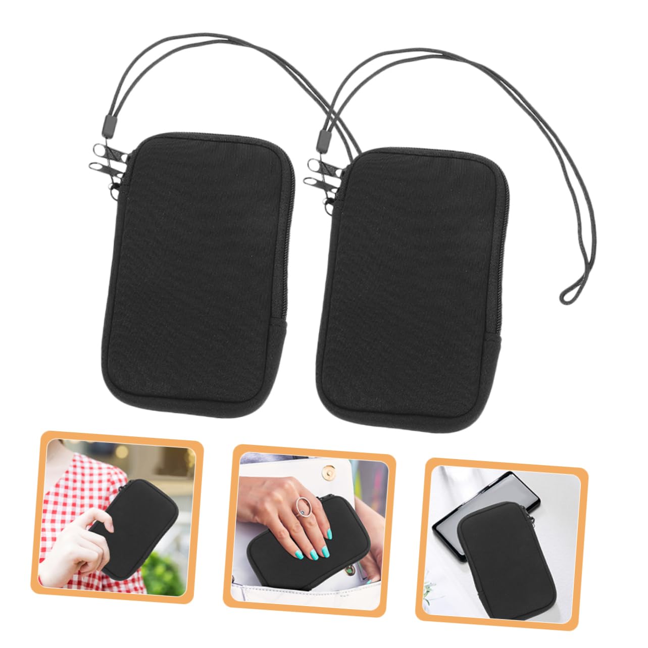 Hemobllo 10pièces Pochette De Téléphone Néoprène Étanche pour Randonnée Et Activités Extérieures Portable pour Smartphone Plage