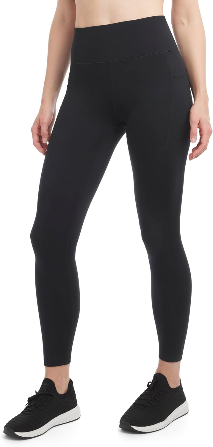 Danskin Womens Satin Stitch High Rise 7/8 Leggings