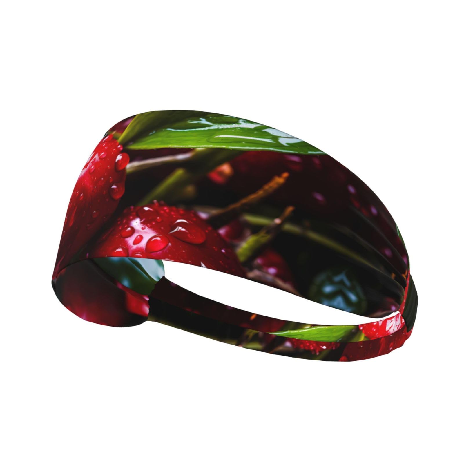 WZYWHJSoft and Absorbent Headband for Red Basketball Workout - Ideal Hair Accessory for Yoga, Running, and More! Post-Harvest Fruit Printed