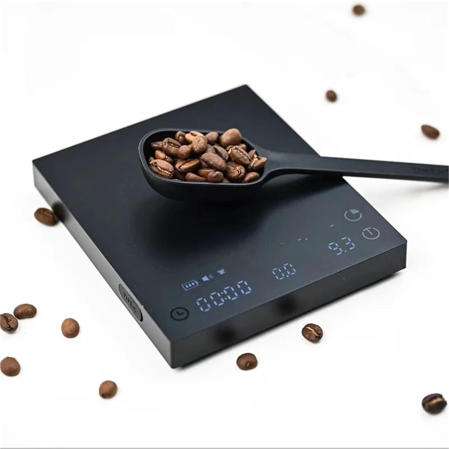 Basic 3 Black Mirror Pour Over Coffee Scale Espresso Scale,Flow Rate, Auto Timer,Ratio, 3 Brewing Modes, 2kg Capacity(Basic3 Scale Black)