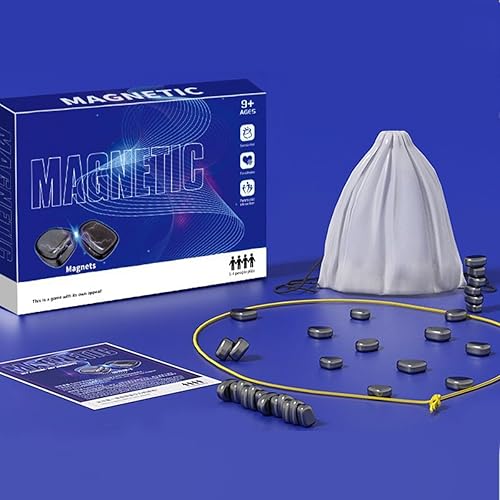 Miniatura 1 de IRILEKI Juego de ajedrez magnético, juego de mesa magnético para niños y adultos, juego de estrategia magnética de mesa, juego de ajedrez magnético