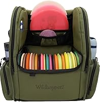 Wildhopperz Disc Golf Backpack: Holds 26+ Discs, Putter Slots, Waterproof 600D Polyester, Multiple Pockets