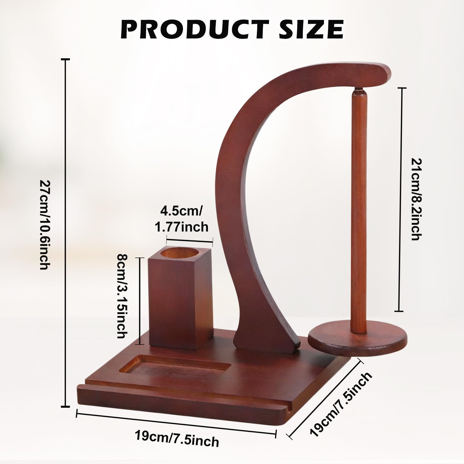 Yarn Winder, supporto magnetico per rotolo di filato, in legno, per lana e uncinetto