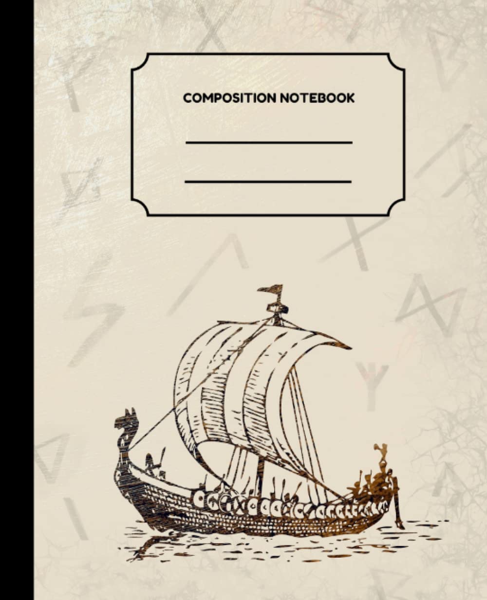 Composition Notebook Viking Travel Rune College Ruled: College Ruled | University, Office, School | 110 pages | 7.5x9.25''