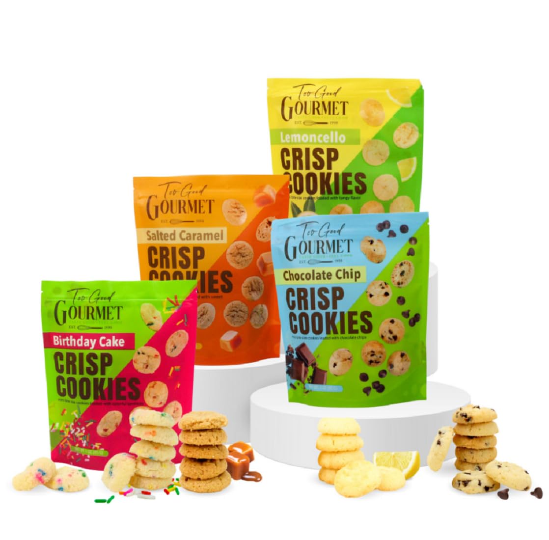 Good Mellows 3枚セット Amazon.com: Too Good Gourmet Mini Crisp Cookies Variety Pack | 4